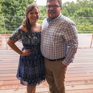 Eliza J Off Shoulder Floral Dress